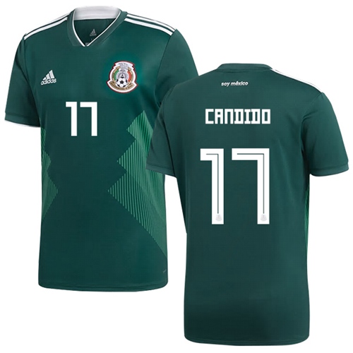 Mexico #17 Candido Green Home Soccer Country Jersey - Click Image to Close